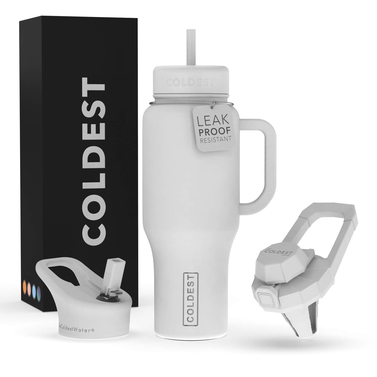 Coldest 36oz Hand Bottle -  Epic White