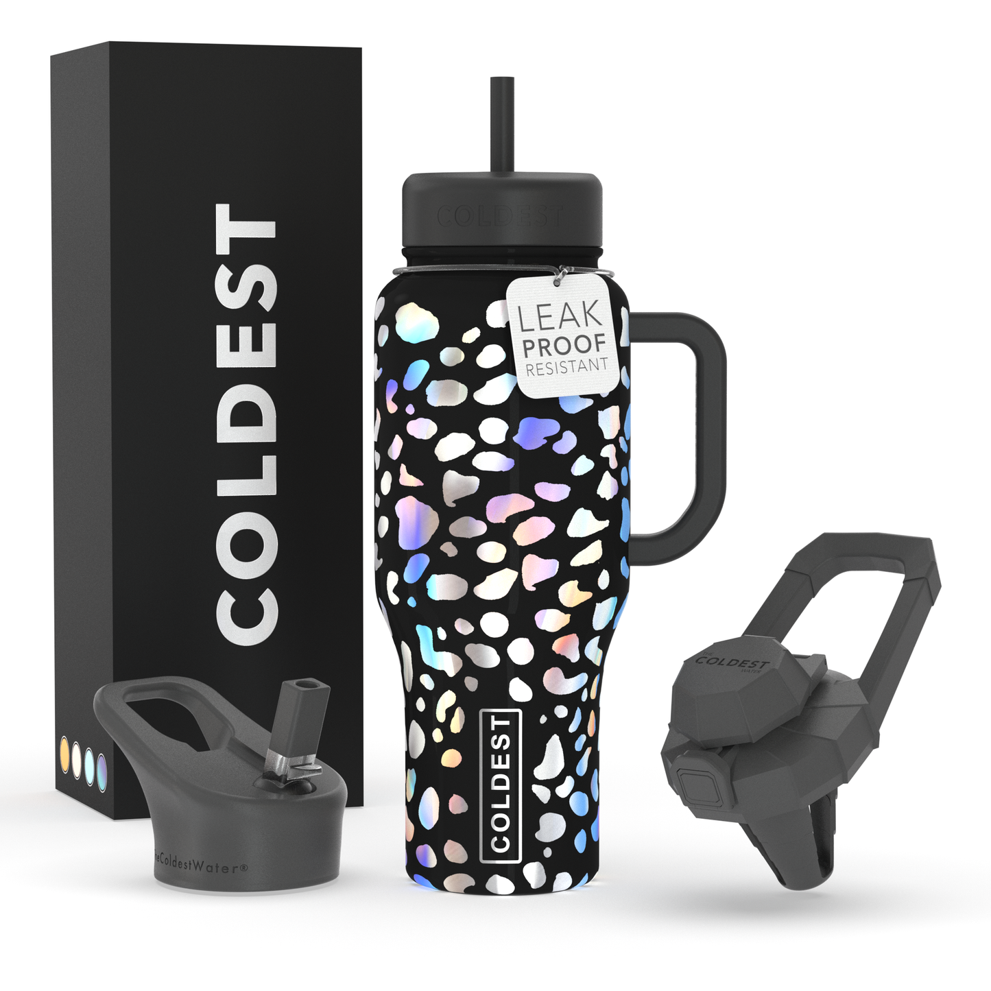 Coldest 36oz Hand Bottle -  Moonlight Leopard