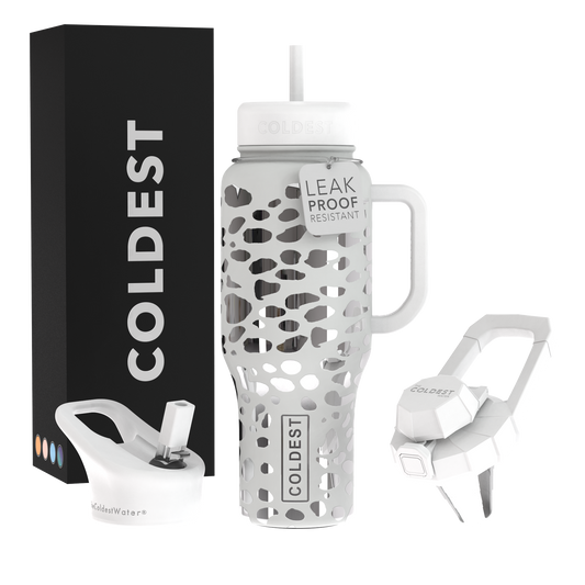 Coldest 36oz Hand Bottle - Silver Leopard PREVENTA