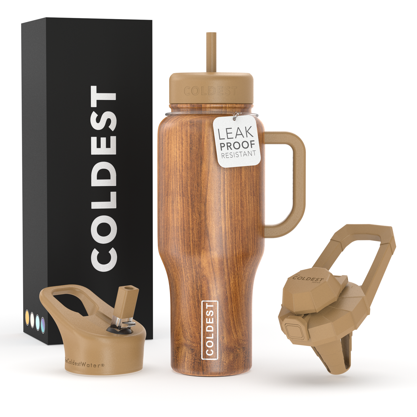 Coldest 46oz Hand Bottle -  Executive Wood